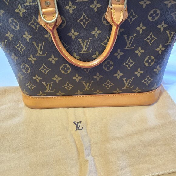 Louis Vuitton Alma Shoulder Bag PM Brown Canvas/Leather - Picture 9 of 12